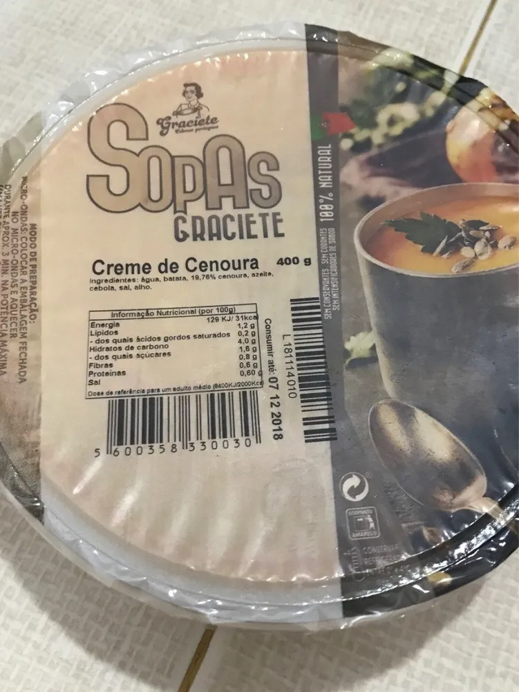Sopas graciete