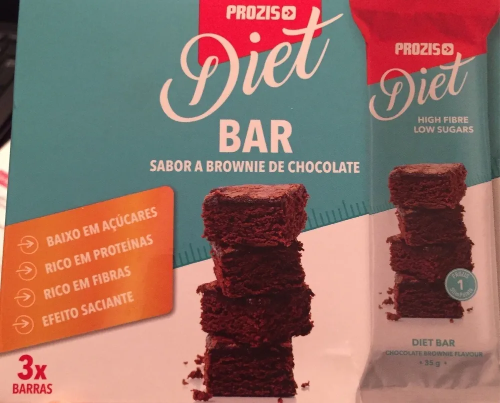 Diet bar brownie