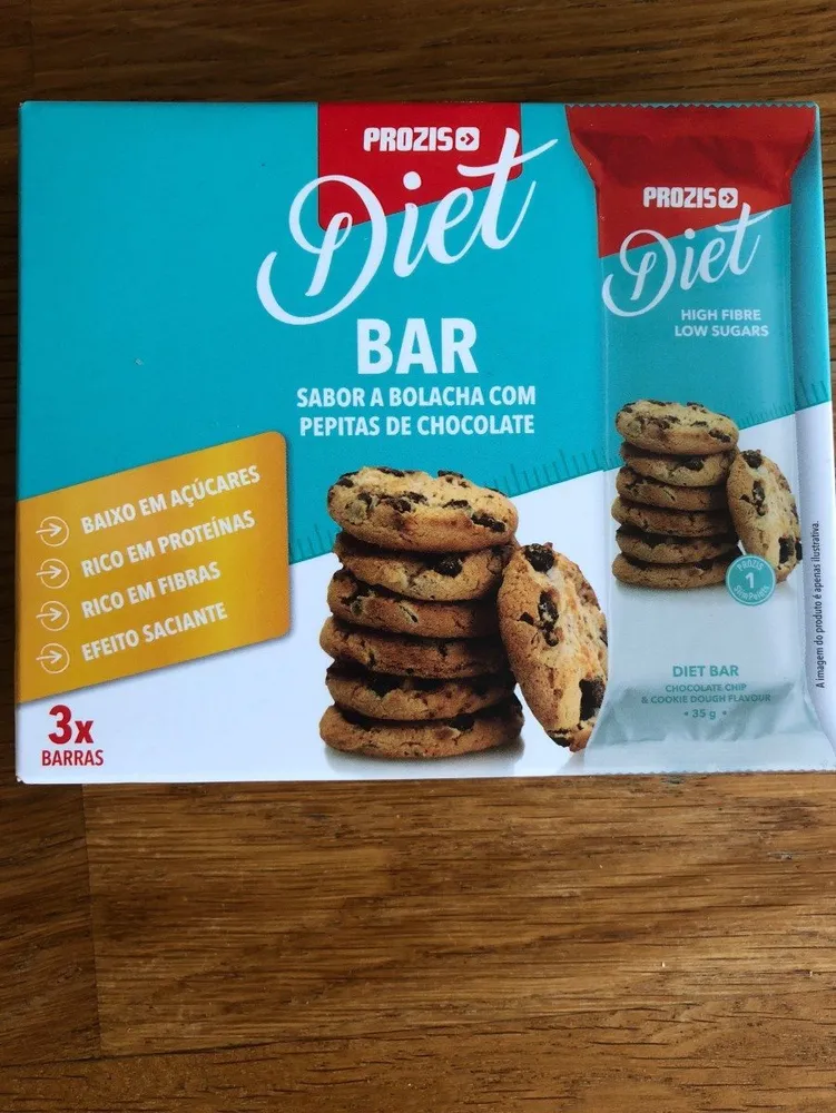 Diet bar peite de chocolate chip