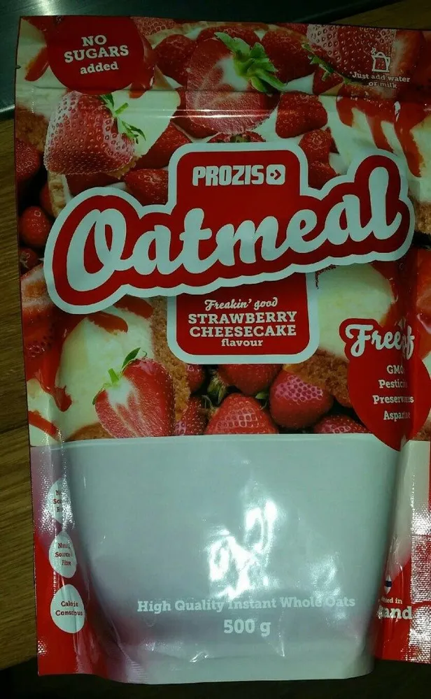 Oatmeal strawberry cheesecake