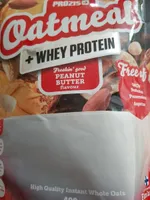 Oatmeal + whey protein peanut butter