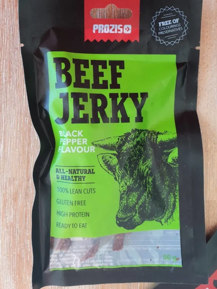 Beef jerky black pepper