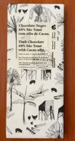 Dark chocolate 68% São Tomé eith Cacao nibs