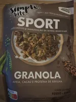 Granola Sport Aveia, Cacau e Proteína de Ervilha