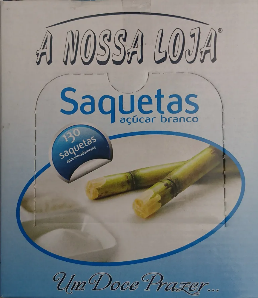 Saquetas açúcar branco