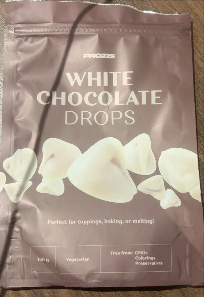 White chocolate drops