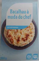 Bacalhau à moda do chef com molho bechamel