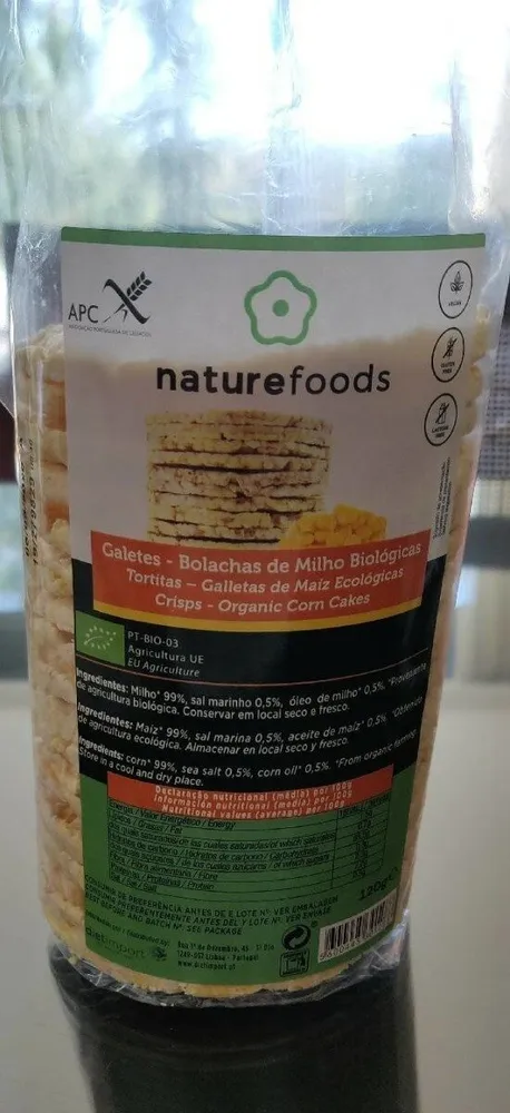 Galettes de maïs bio