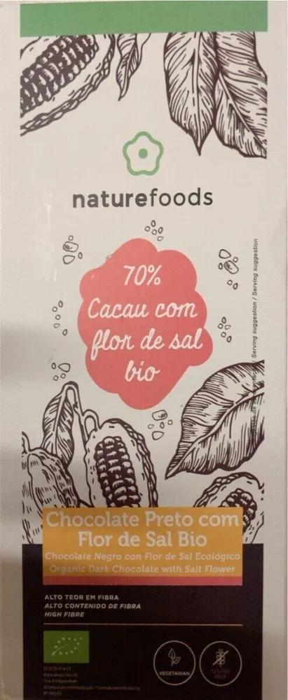 Chocolat noir avec fleur de sel bio