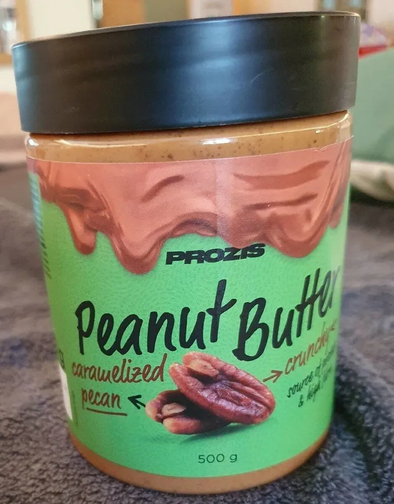 Peanut butter crunchy caramelized pecan