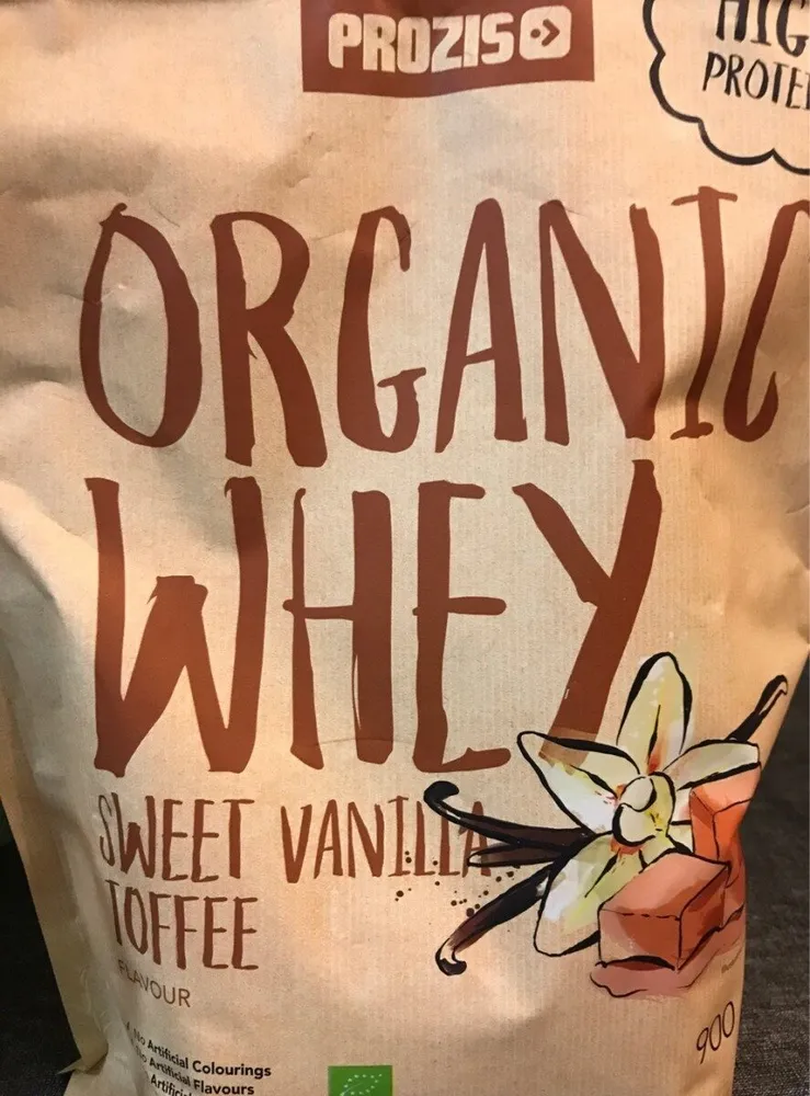 Organic whey Sweet vanilla toffe