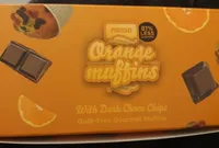 Orange muffins avec des pépites de chocolat noir