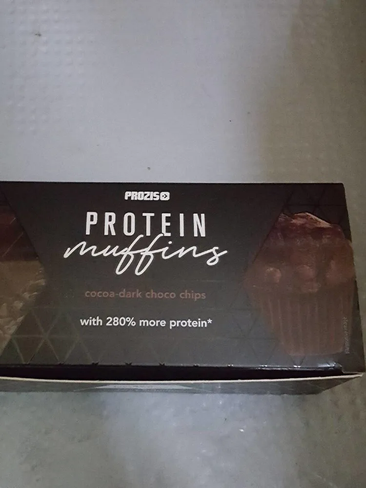 Protein muffins cacao-dark choco chips
