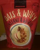 Oats & Whey. Instant & Whole. Apple-Cinnamon flavor