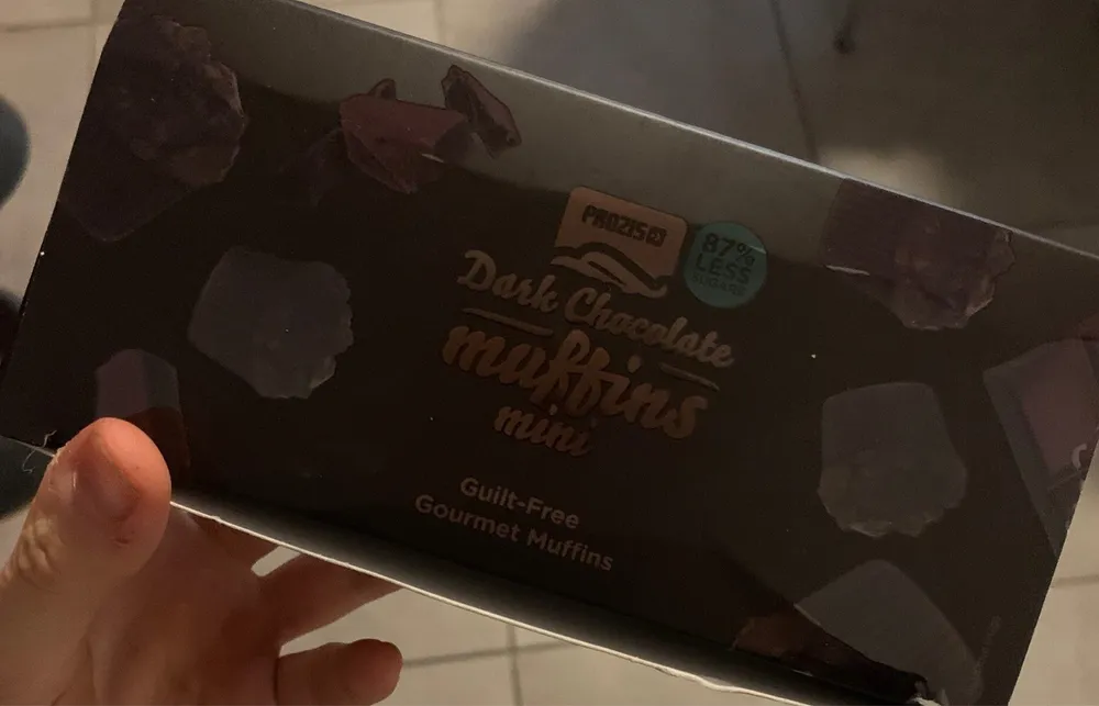 Dark chocolate muffins mini