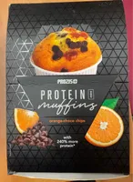 PROTEIN MUFFINS ORANGE CHOCO CHIPS