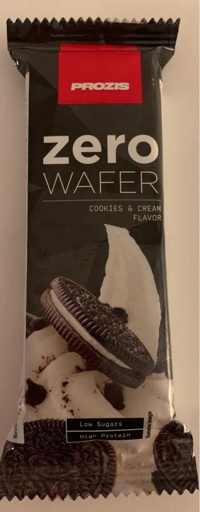 Zero wafer cookies and cream