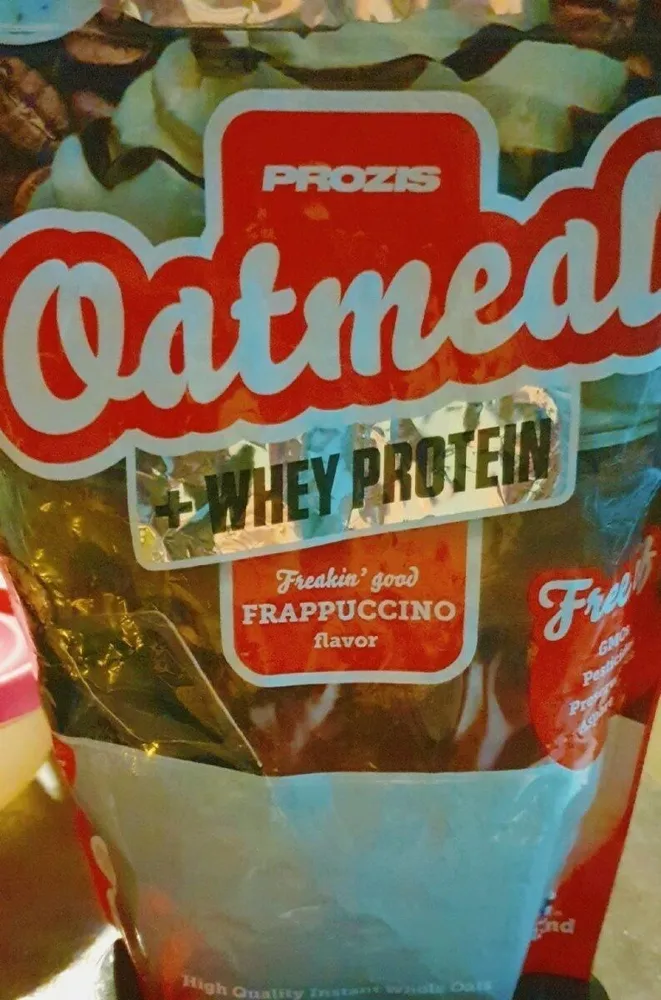 Oatmeal + whey protein frappucino