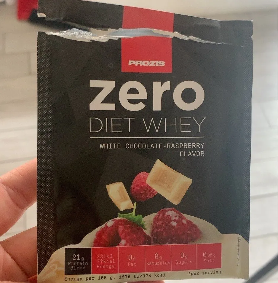 Zero diet whey white chocolate-raspberry flavour