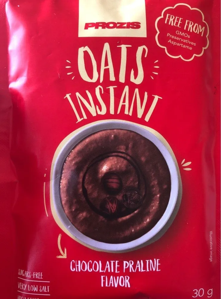 Oats instant chocolate praliné