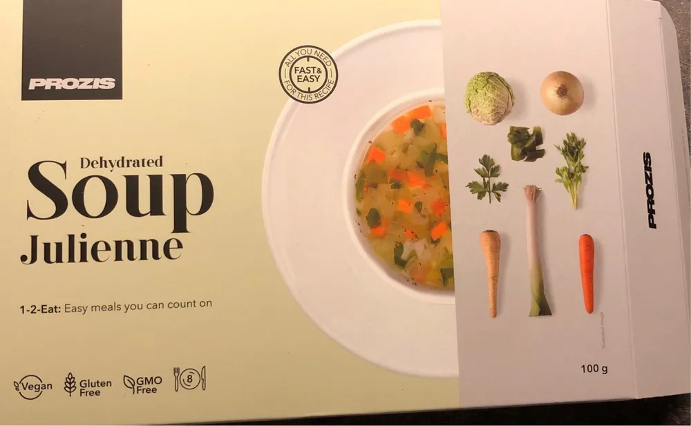 Soupe julienne dehydratée