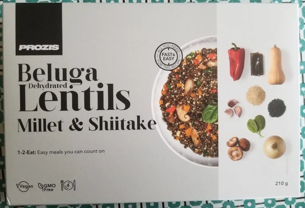 Dehydrated Beluga Lentils Millet & Shiitake