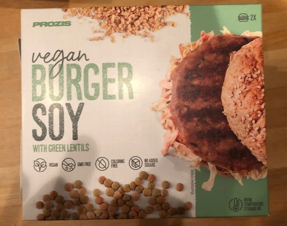 Vegan burger soy
