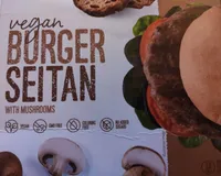 Vegan burger seitan