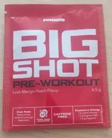 Big Shot pre-workout caffeine free