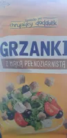 grzanki z mąką pełnoziarnistą