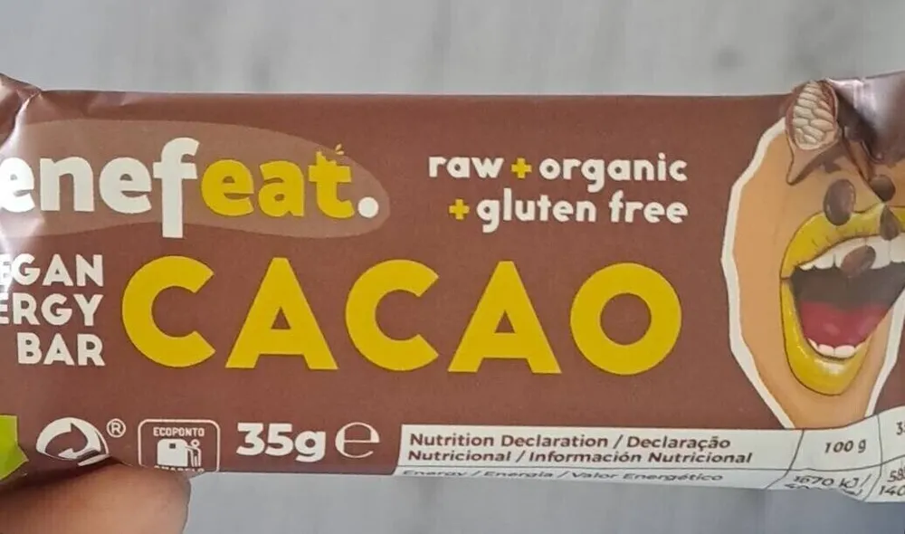 Energy bar cacao