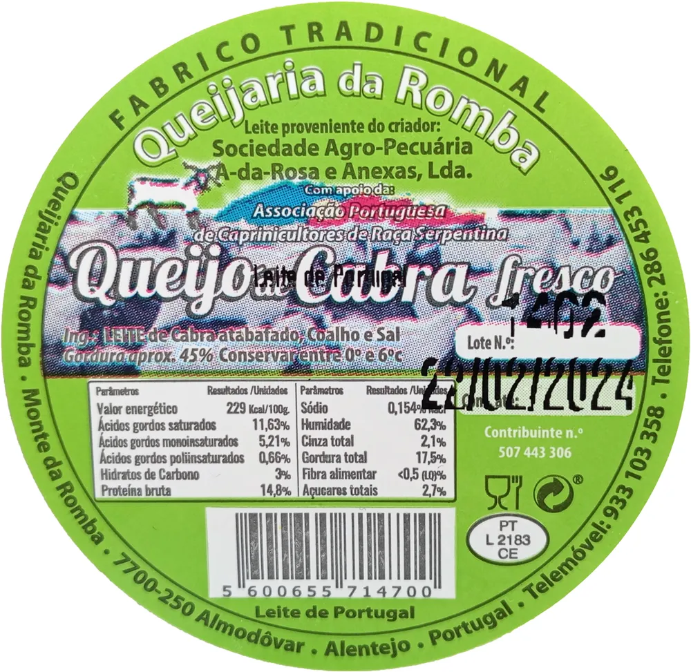 Queijo de Cabra fresco