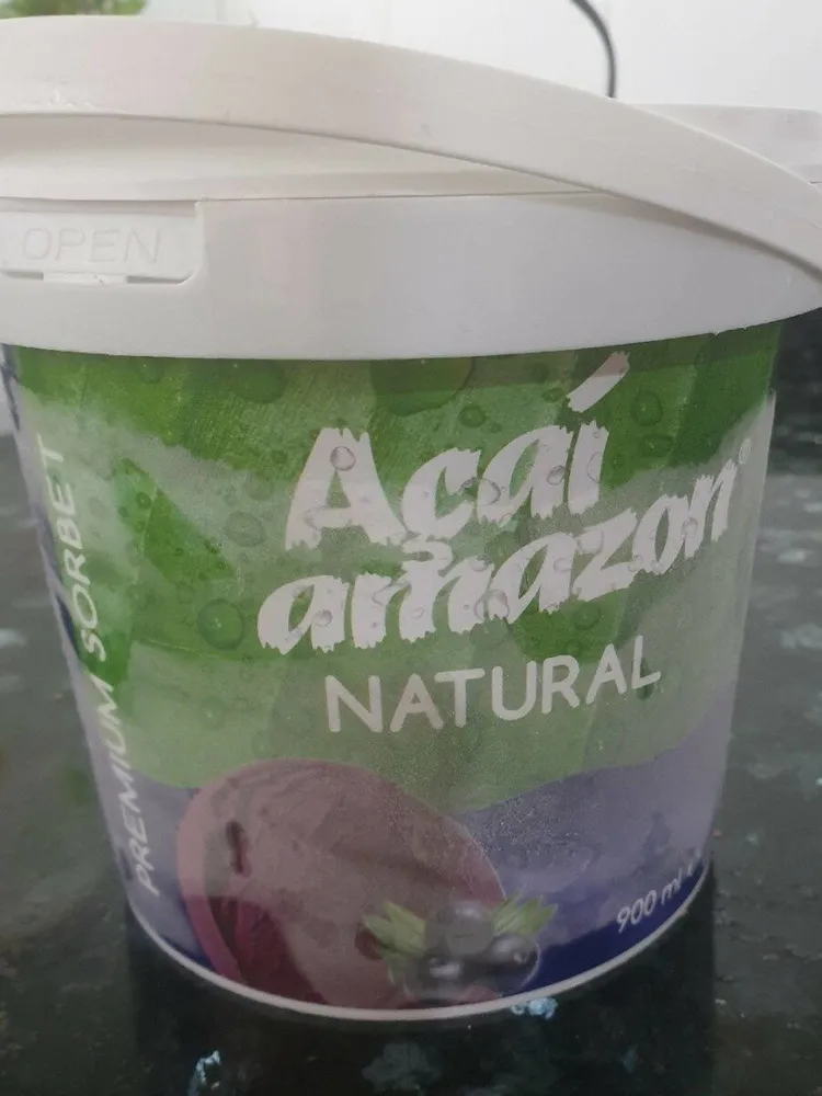 Acai Amazon Natural. Premium Sorbet