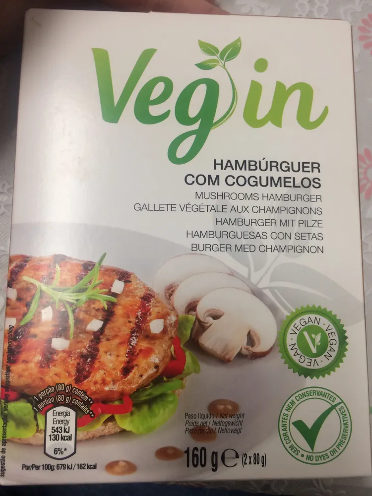 Hambúrguer com Cogumelos