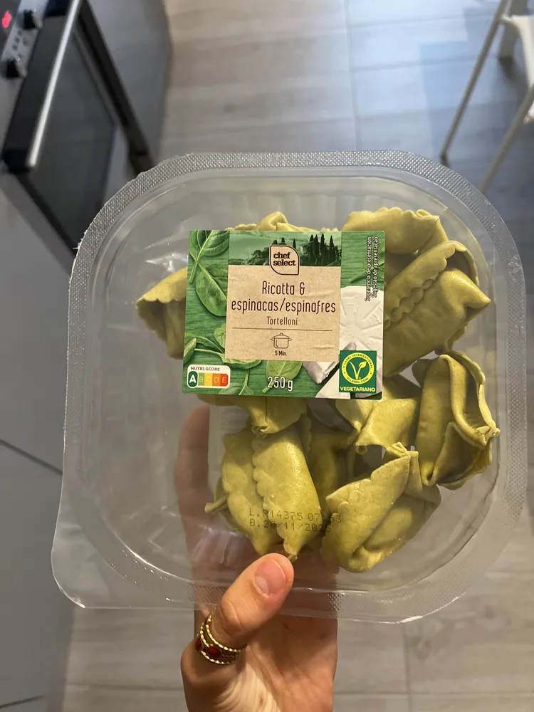 Tortelloni Ricotta & espinacas/espinafres