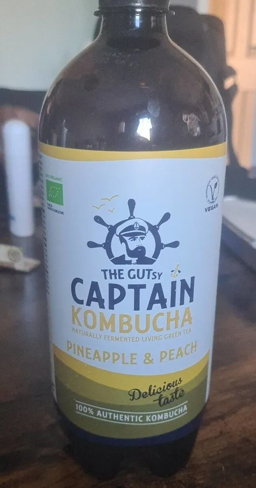 Pineapple and Peach Konbucha