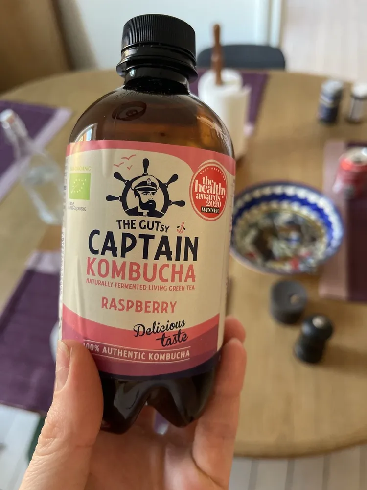 The Gutsy Captain Kombucha m. hindbærsmag øko