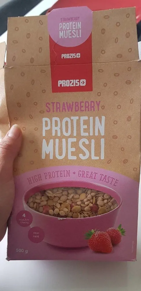 Muesli protein fraise