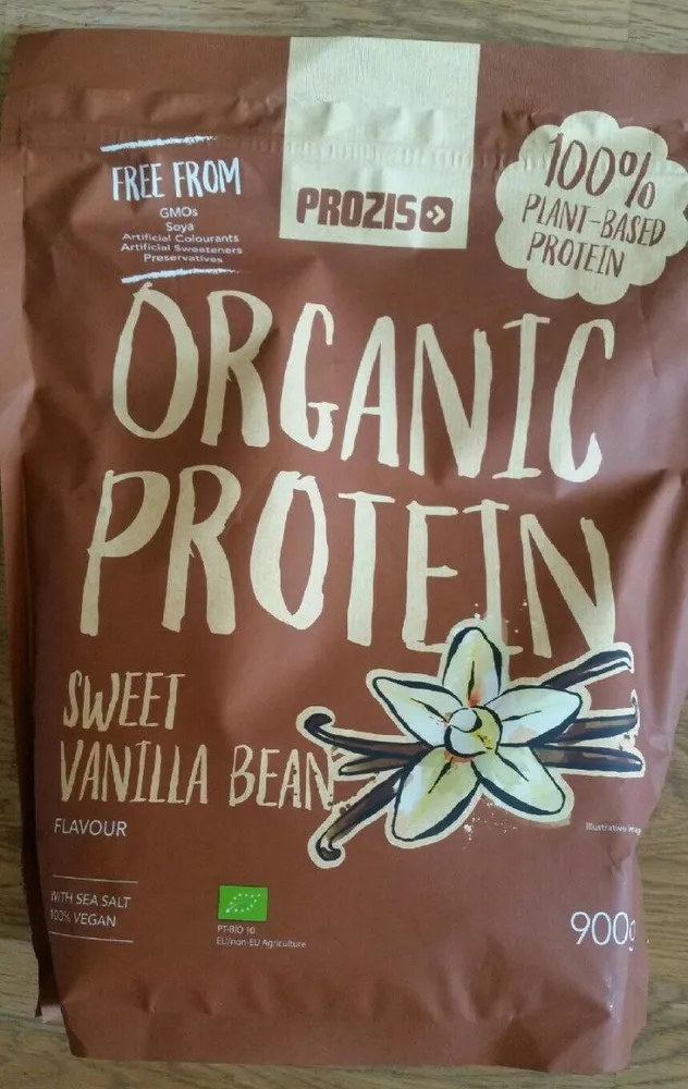 Organic protein sweet vanilla bean