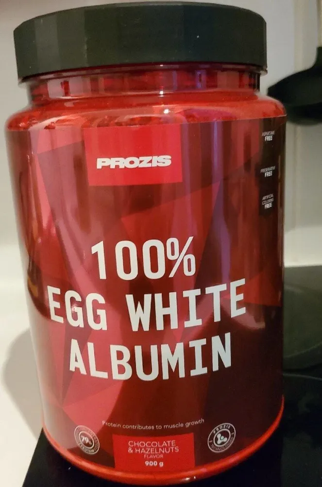 100% et white albumin (chocolaterie & hazelnuts)
