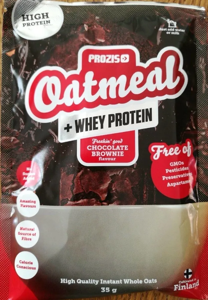 Oatmeal + whey chocolate brownie