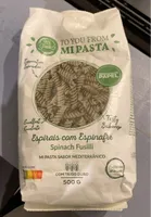 espirais com espinafre