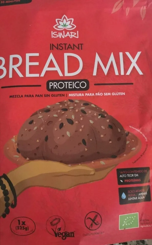 Instant bread mix proteico