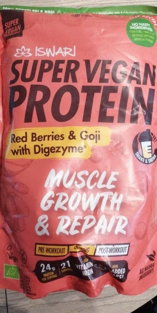 Super Vegan protein red berries & goji with Digezyme