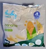 Banana plátano Puffs de milho
