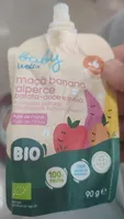 Puré de Frutas maçã banana alperce