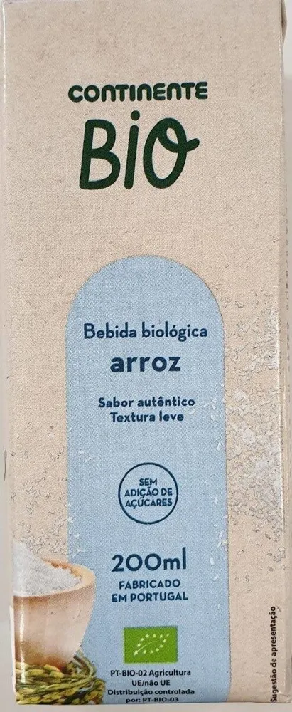 Bebida biológica arroz