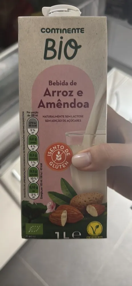 Bebida de Arroz e Amêndoa