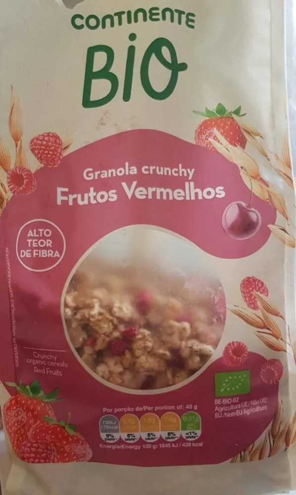 Granola crunchy Frutos Vermelhos