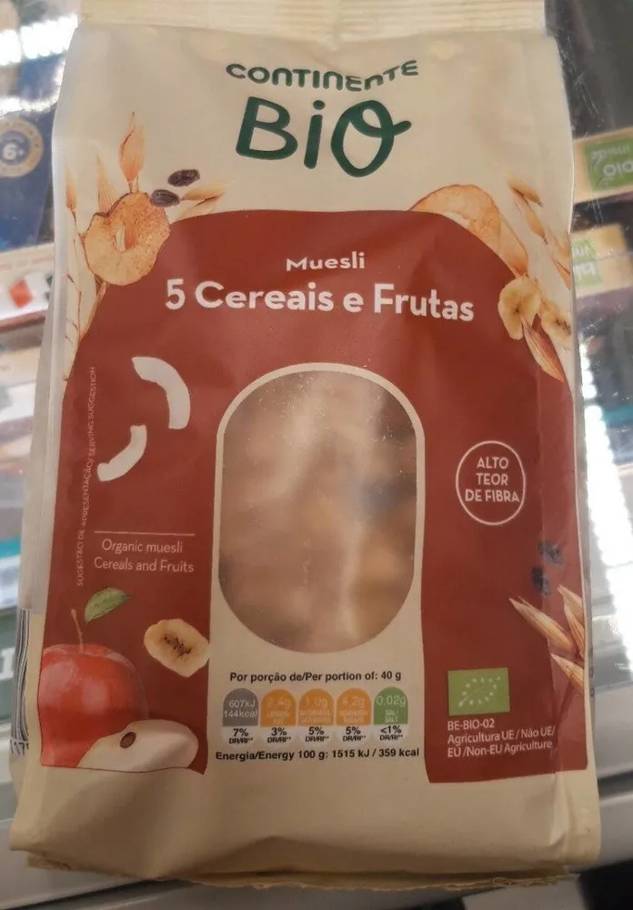 Muesli 5 Cereais e Frutas